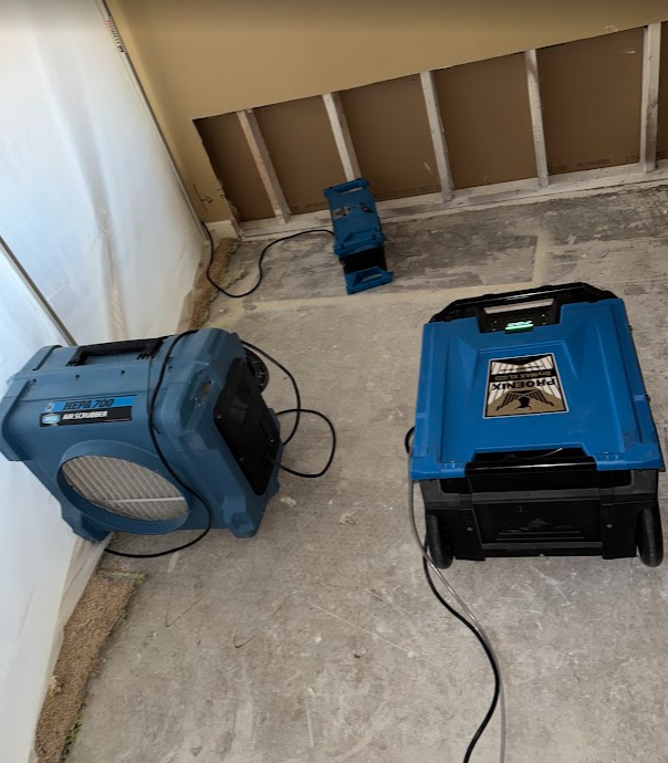 structural drying of a room