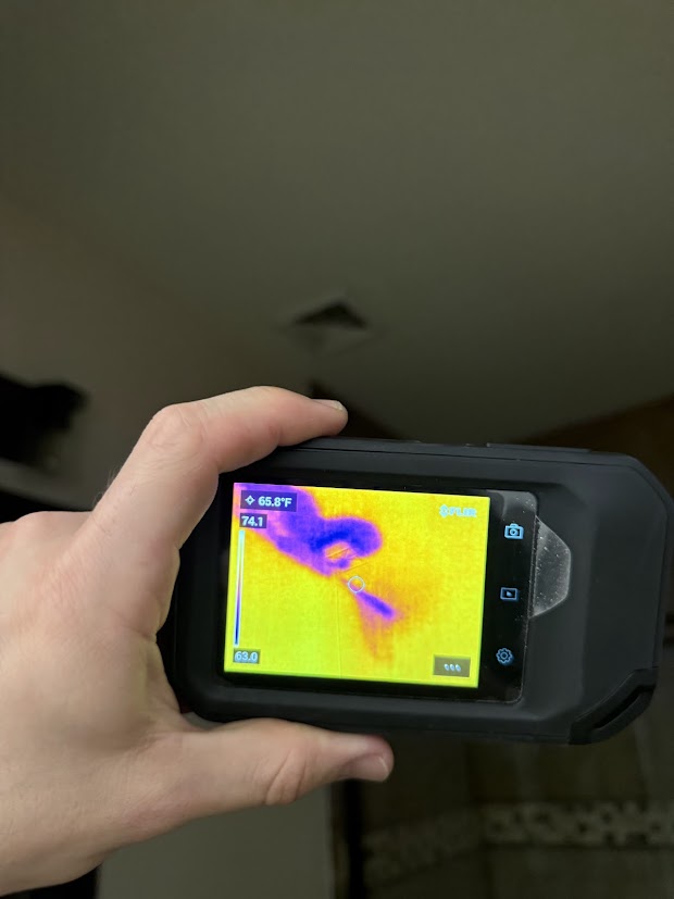 Mositure check in walls of a northgrove mesa house